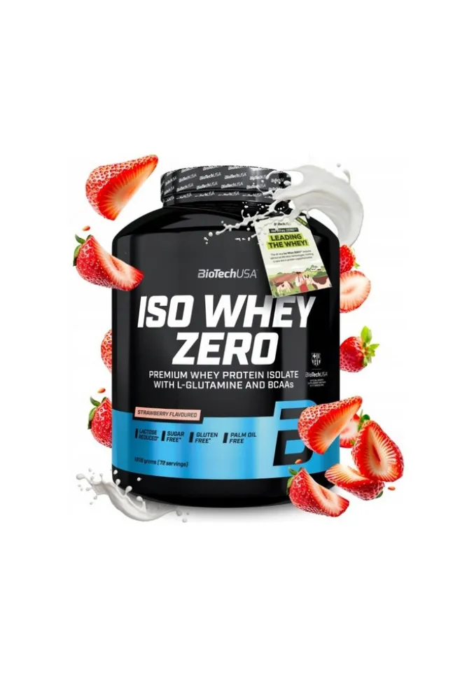 BioTech USA Iso Whey Zero - izolat białka serwatkowego WPI - 1816g