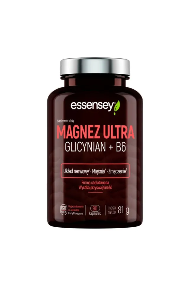 Essensey Magnez Ultra Glicynian + B6 90 kaps.