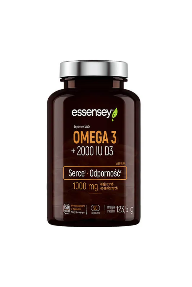 Essensey Omega 3 + 2000 IU D3 90kaps.