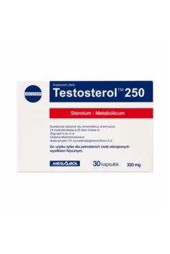 Megabol Testosterol 250 - fitosterole na wzrost mięśni - 30kaps.