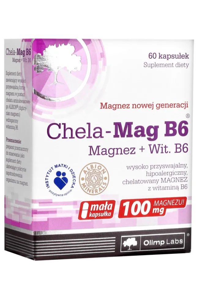 Olimp Chela-Mag B6 Magnez - chelat magnezu Albion - 60kaps.