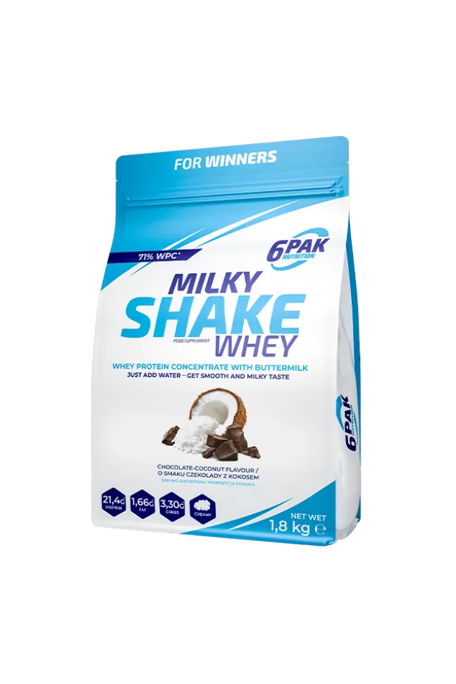 6PAK Nutrition Milky Shake Whey - białko z dodatkiem maślanki - 1800g