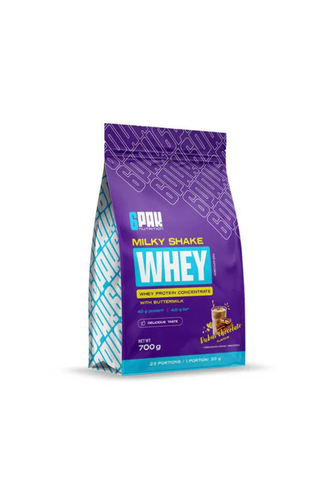 6PAK Nutrition Milky Shake Whey - dubai chocolate - 700g