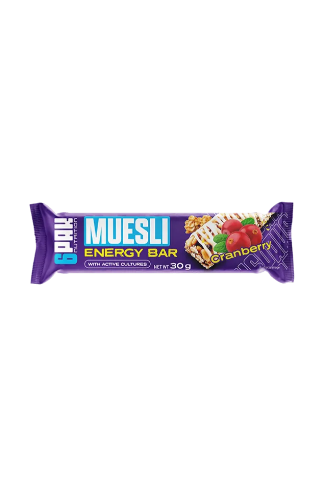 6PAK Nutrition Muesli Energy Bar 30g