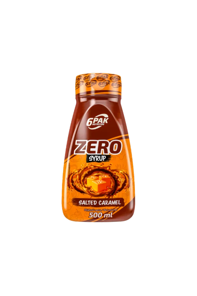 6PAK Nutrition Syrup ZERO 500ml Salted Caramel