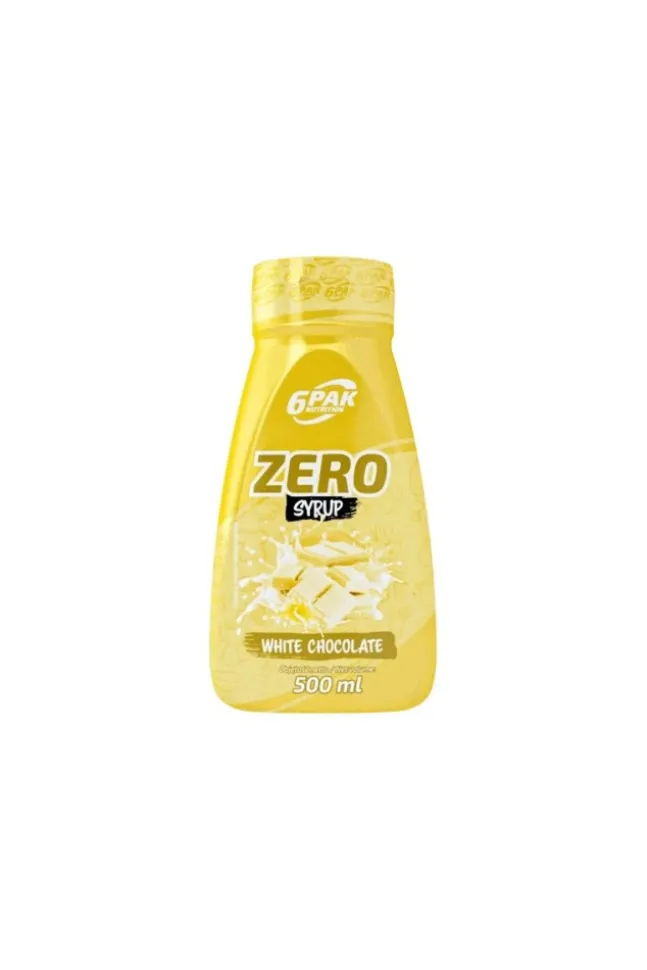 6PAK Nutrition Syrup ZERO 500ml White Chocolate