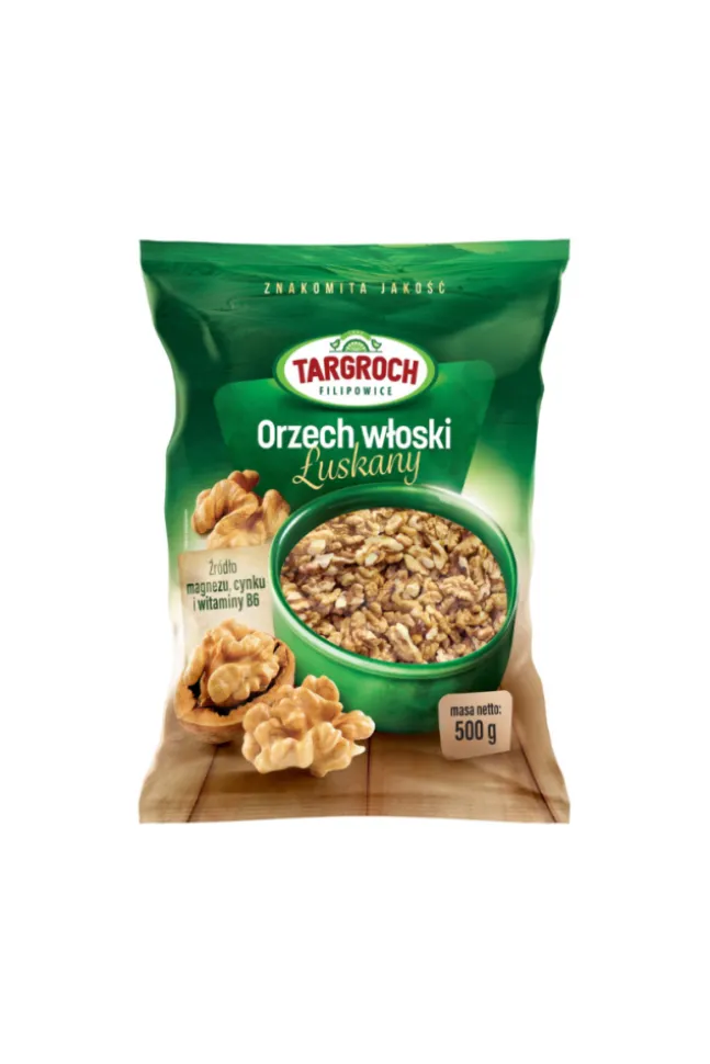 Targroch Orzechy Włoskie Łuszczone 500g Doypack
