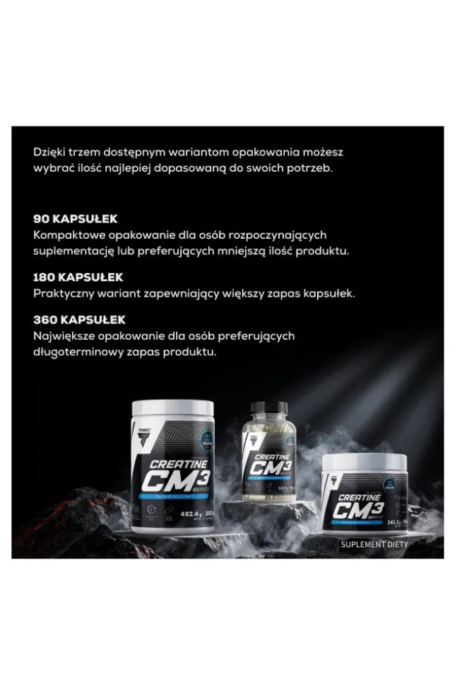 Trec Creatine CM3 Series TriCreatine Citrate 180kaps.