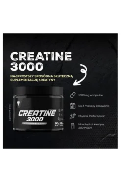 Trec Creatine 3000 - monohydrat kreatyny w kapsułkach 180 kaps.