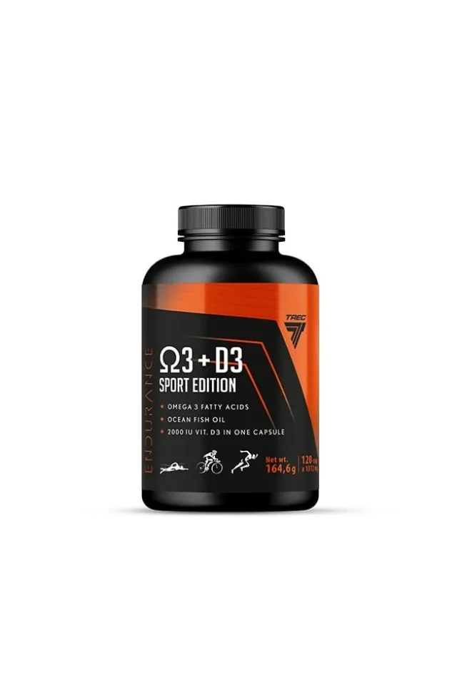 Trec ENDURANCE Omega 3 + D3 Sport Edition 120kaps.