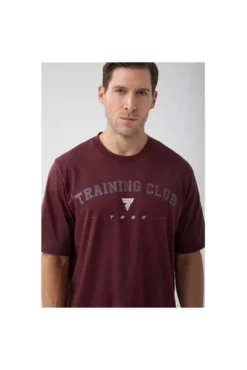 Trec Wear Bordowy T-shirt męski TW BASIC TSHIRT OVERSIZE 182 M BURGUNDY