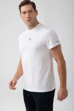 Trec Wear NOWOŚĆ Biały T-shirt męski TW BASIC TSHIRT 181 M WHITE