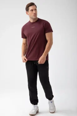 Trec Wear NOWOŚĆ Bordowy T-shirt męski TW BASIC TSHIRT 182 M BURGUNDY