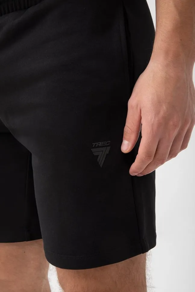 Trec Wear NOWOŚĆ Czarne krótkie spodenki męskie TW BASIC SHORT PANTS 182 M BLACK