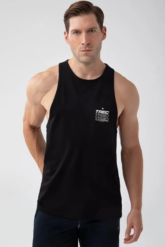 Trec Wear NOWOŚĆ Czarny tank top męski TW BASIC TANK TOP 180 M BLACK
