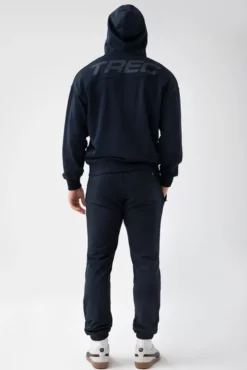 Trec Wear NOWOŚĆ Granatowa bluza rozpinana męska TW BASIC HOODIE ZIP 181 M NAVY