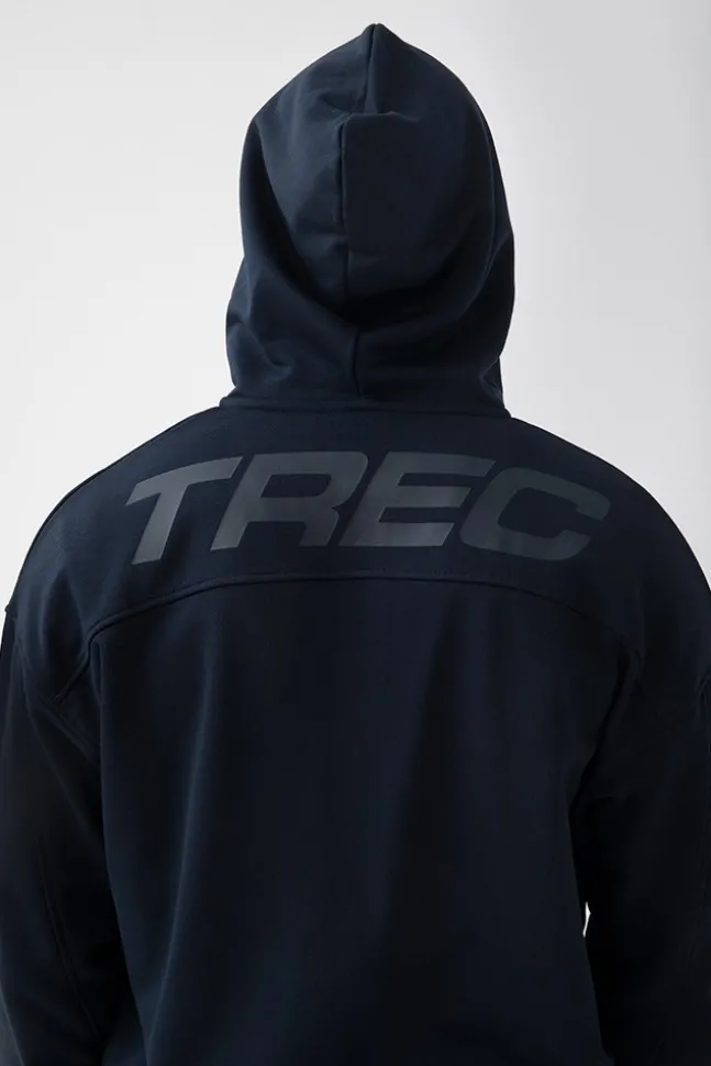 Trec Wear NOWOŚĆ Granatowa bluza rozpinana męska TW BASIC HOODIE ZIP 181 M NAVY