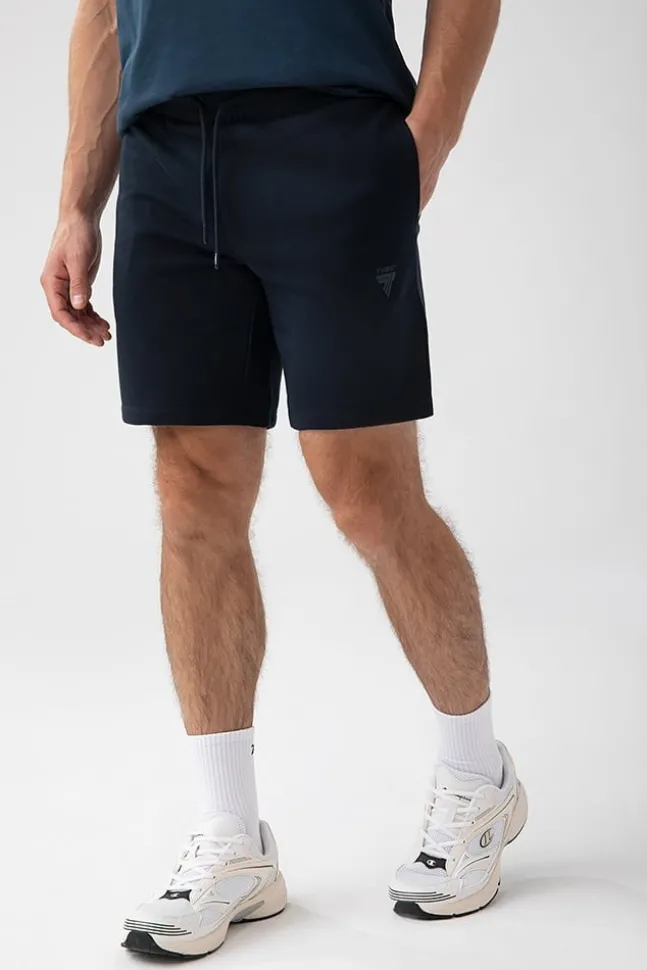 Trec Wear NOWOŚĆ Granatowe krótkie spodenki męskie TW BASIC SHORT PANTS 181 M NAVY
