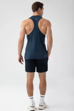 Trec Wear NOWOŚĆ Granatowy tank top męski TW BASIC TANK TOP 181 M NAVY