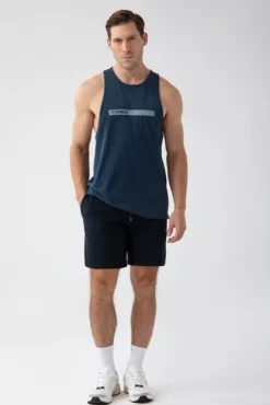 Trec Wear NOWOŚĆ Granatowy tank top męski TW BASIC TANK TOP 181 M NAVY