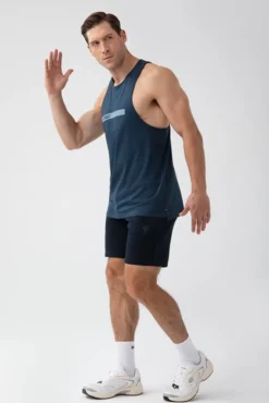 Trec Wear NOWOŚĆ Granatowy tank top męski TW BASIC TANK TOP 181 M NAVY