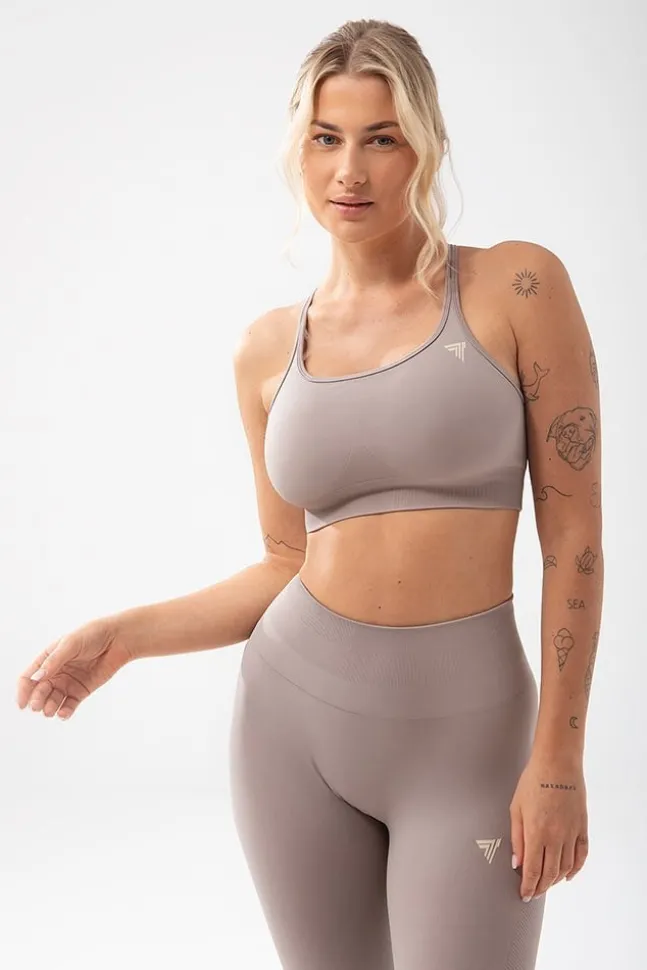 Trec Wear Trecgirl Sport Bra 160 GREY - szary stanik sportowy