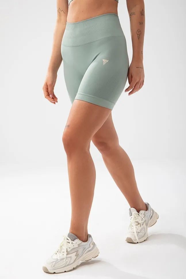 Trec Wear Trecgirl Sport Shorts 160 GREEN - krótkie legginsy damskie zielone